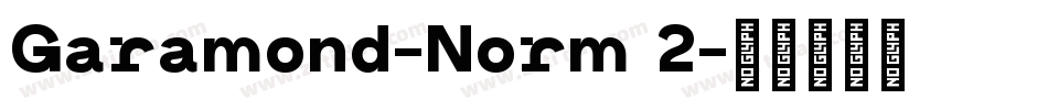 Garamond-Norm 2字体转换